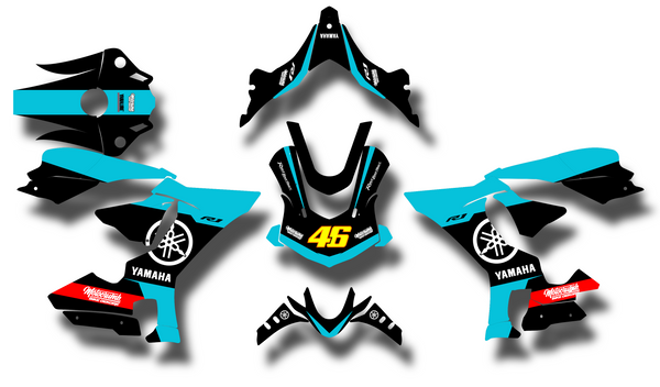 YAMAHA R1 RN32 15-19 Dekor Street _turquoise