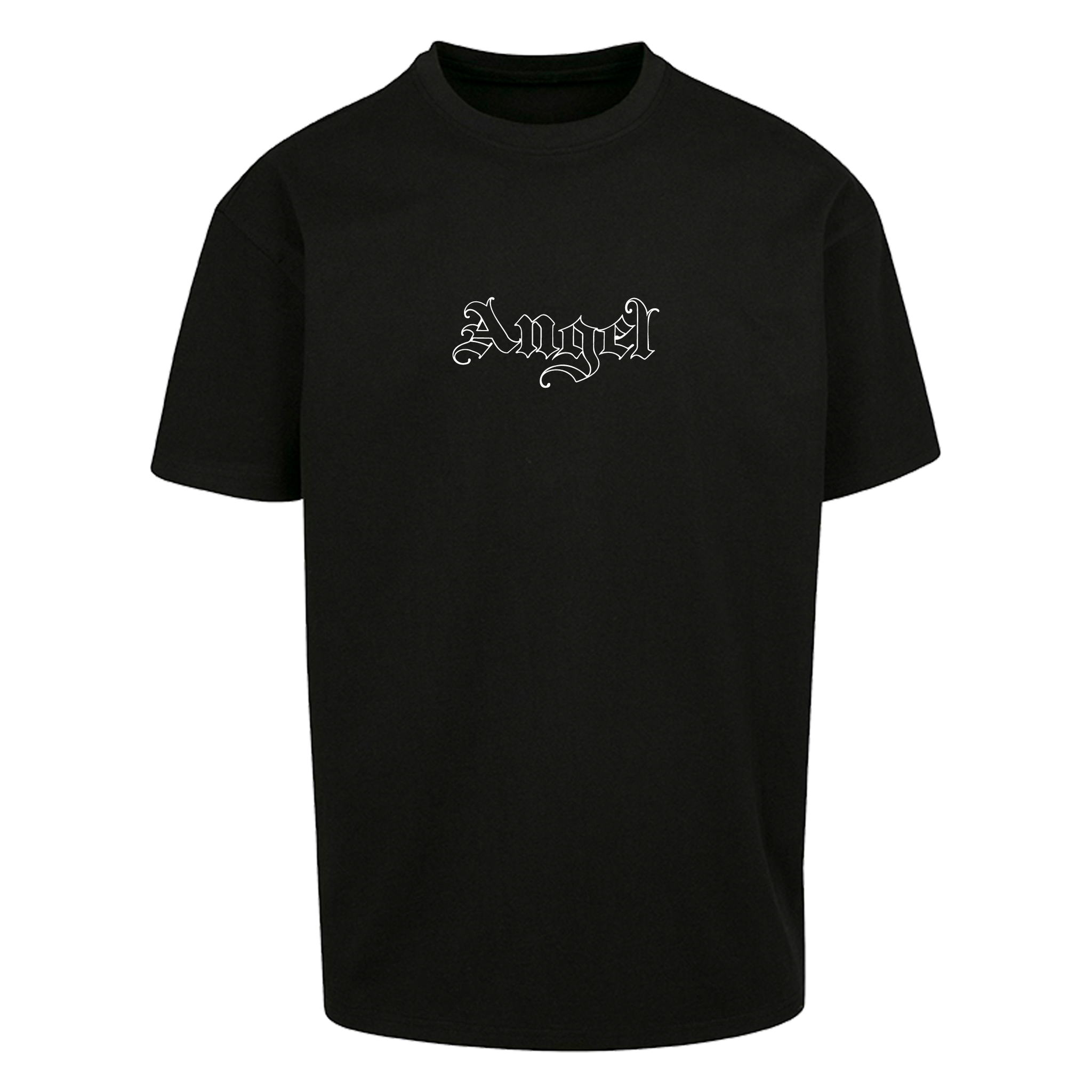 "Angel" HEAVY OVERSIZE TEE - BLACK