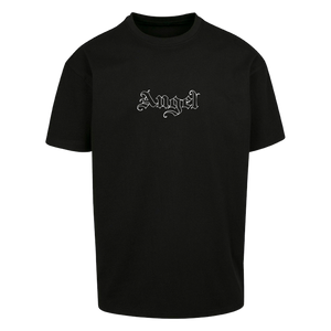 "Angel" HEAVY OVERSIZE TEE - BLACK