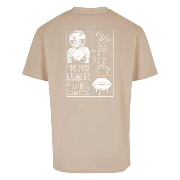 "Angel" HEAVY OVERSIZE TEE - WET SAND