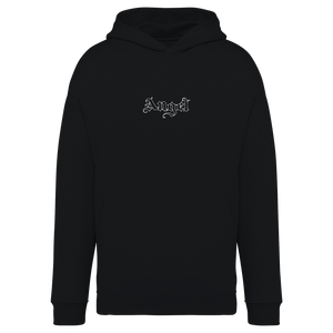 "Angel" Hoodie Oversize Unisex-Kapuzensweatshirt -  BLACK