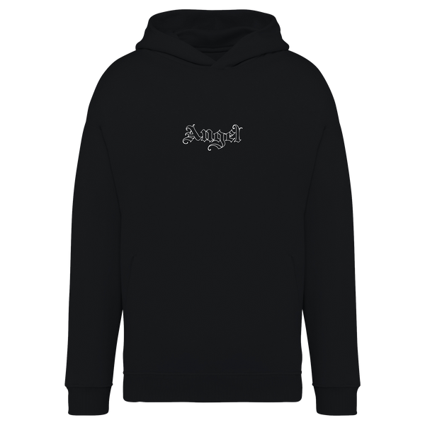 "Angel" Hoodie Oversize Unisex-Kapuzensweatshirt -  BLACK