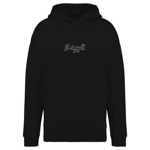 "Angel" Hoodie Oversize Unisex-Kapuzensweatshirt -  BLACK