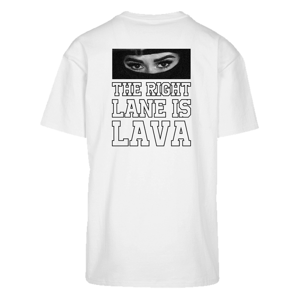 "LAVA" HEAVY OVERSIZE TEE - WHITE