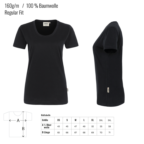 T-Shirt Damen "4x4" schwarz
