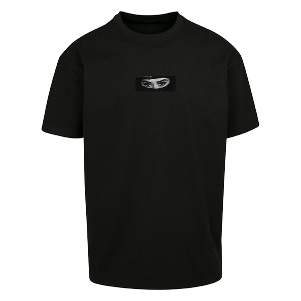 "LAVA" HEAVY OVERSIZE TEE - BLACK