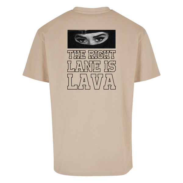 "LAVA" HEAVY OVERSIZE TEE - WET SAND