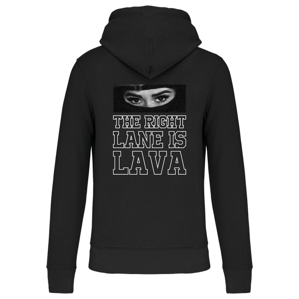 "Lava" Hoodie Unisex-Kapuzensweatshirt -  BLACK