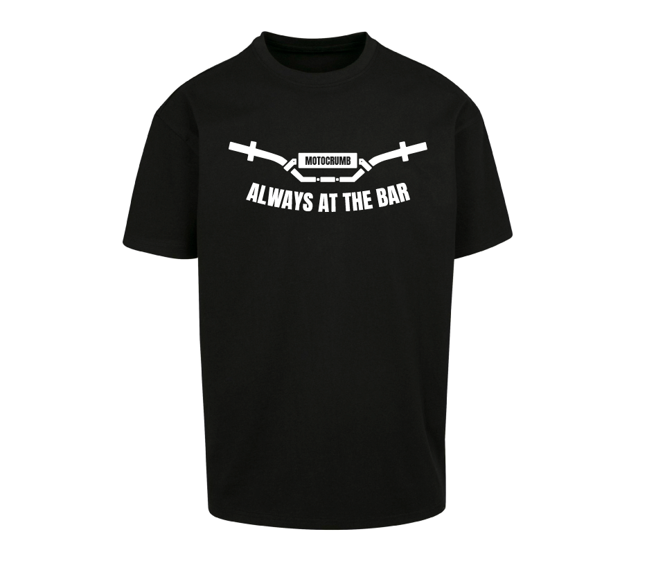 Oversized T-Shirt Herren "alwaysatthebar" Black