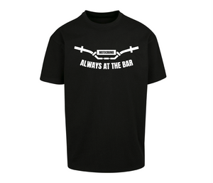 Oversized T-Shirt Herren "alwaysatthebar" Black