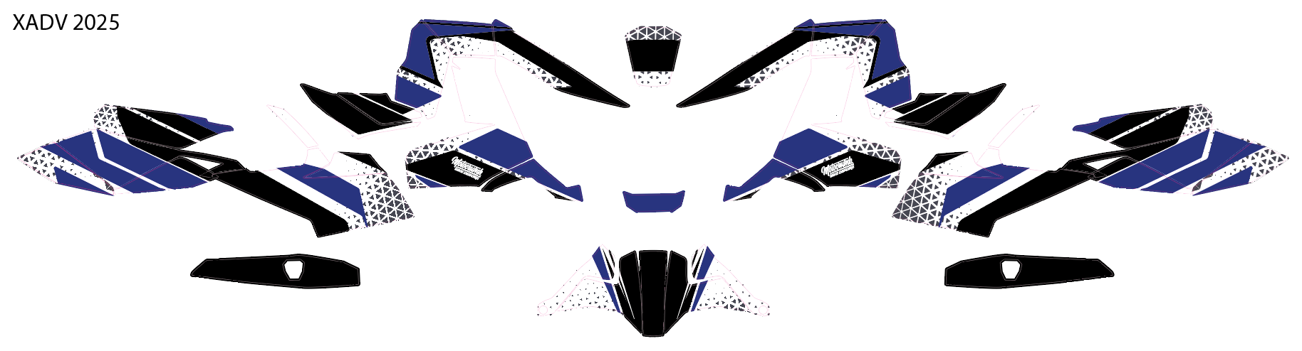 X-ADV Honda Dekor 2025 Darkblue