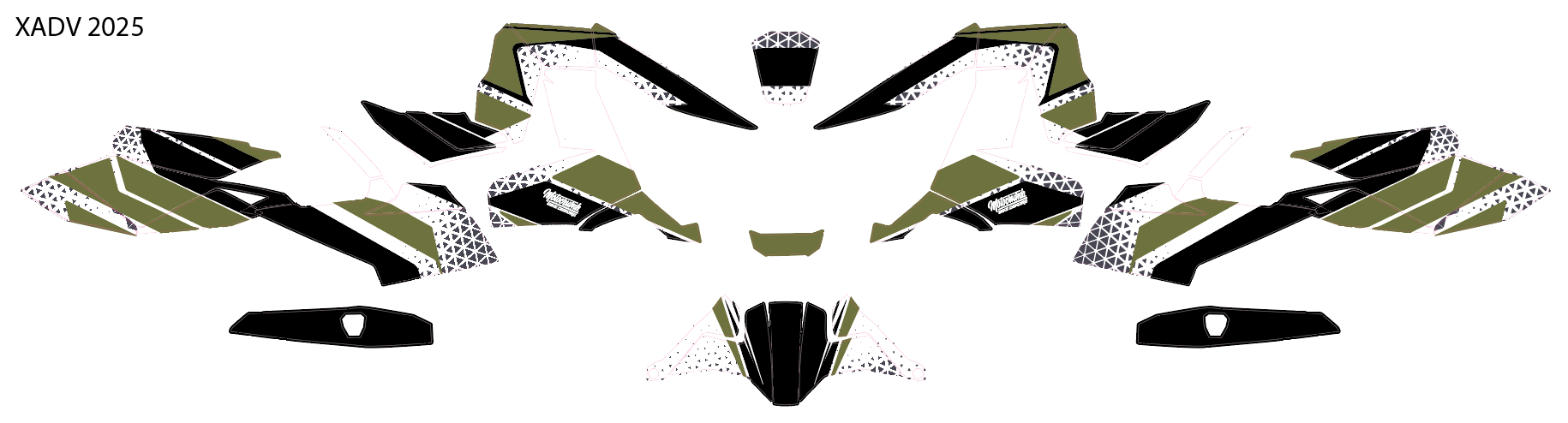 X-ADV Honda Dekor 2025 Olive