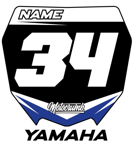 Miniplate Yamaha schwarz