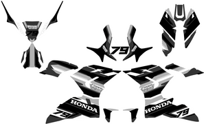 Honda Fireblade Dekor - grau